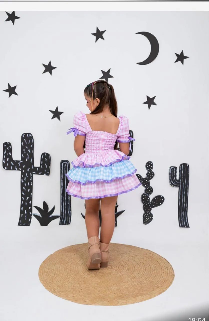 Vestido de quadrilha infantil 8 anos  - Foto 2