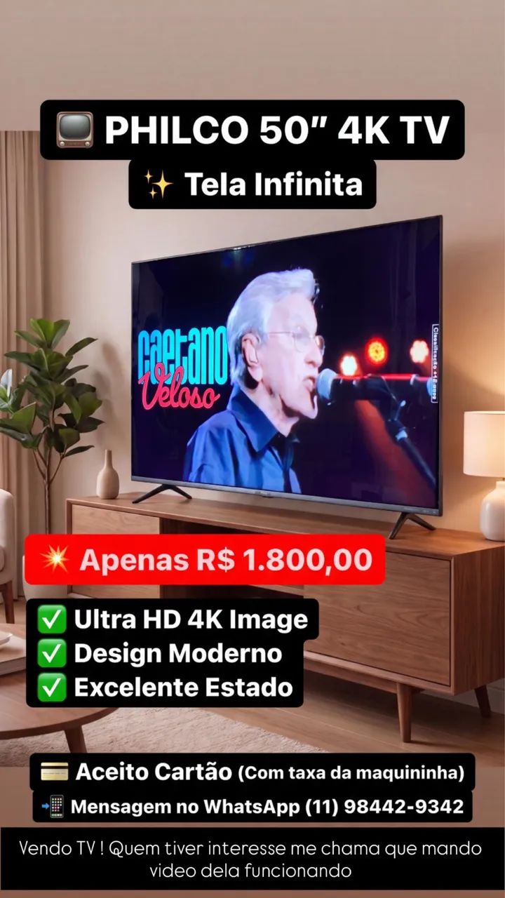 Tv Philco 4k 50 polegadas tela infinita 