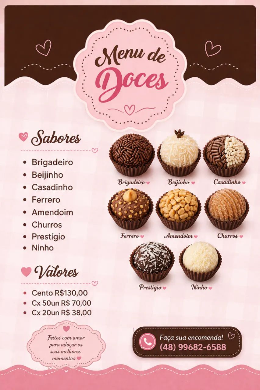 Doces tradicionais para festas 