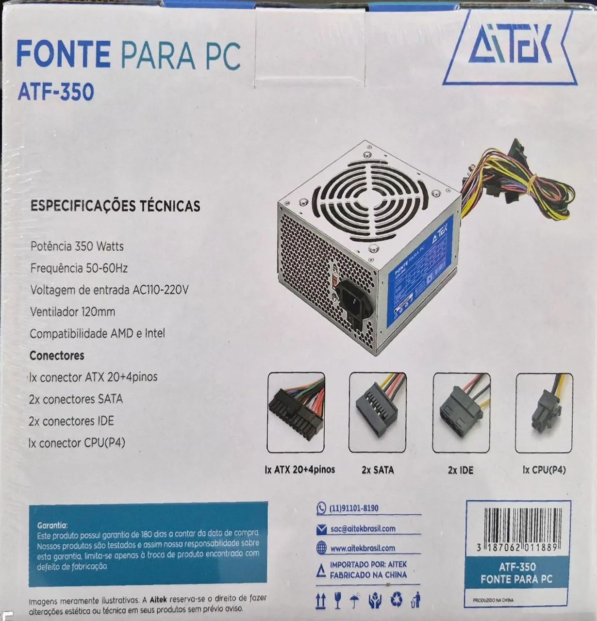 FONTE DE ALIMENTAÇÃO CHAVEADA P/PC REF: ATF-350<br> - Foto 2