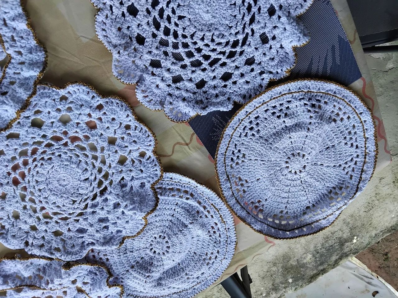 Conjunto 8 peças de croche  - Foto 2
