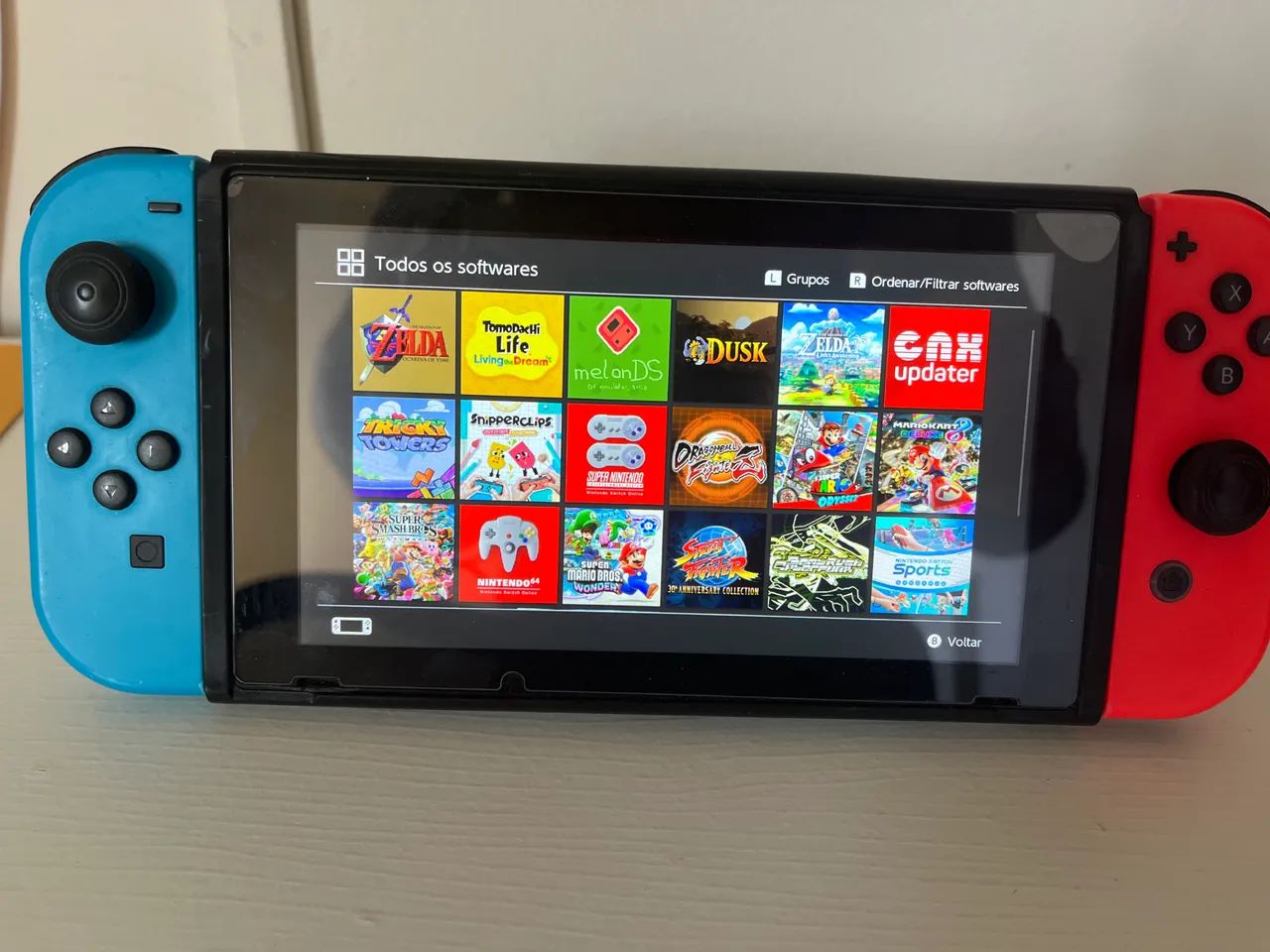 NINTENDO SWITCH V2 DESBLOQUEADO 160GB 
