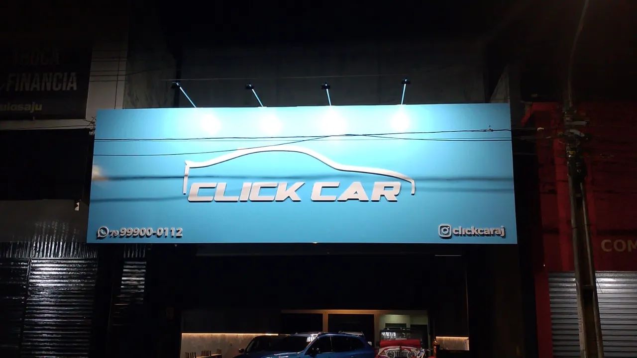 Fachada em ACM com logo em relevo e iluminação de Led  - Foto 2