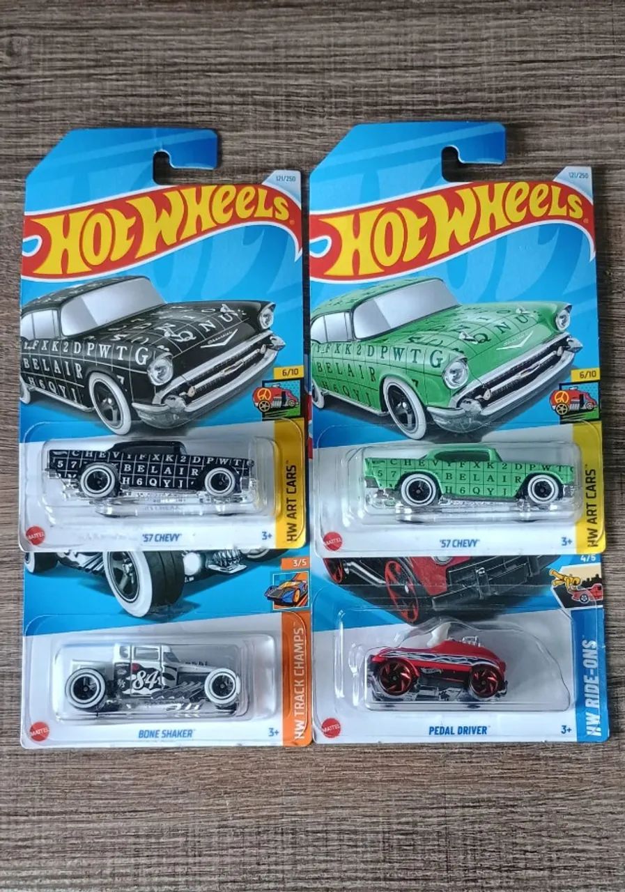 04 Hotwheels colecionáveis