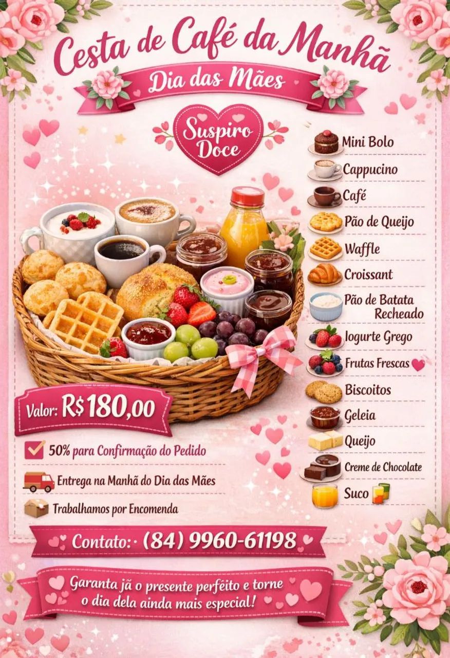 Cesta de café da manhã 