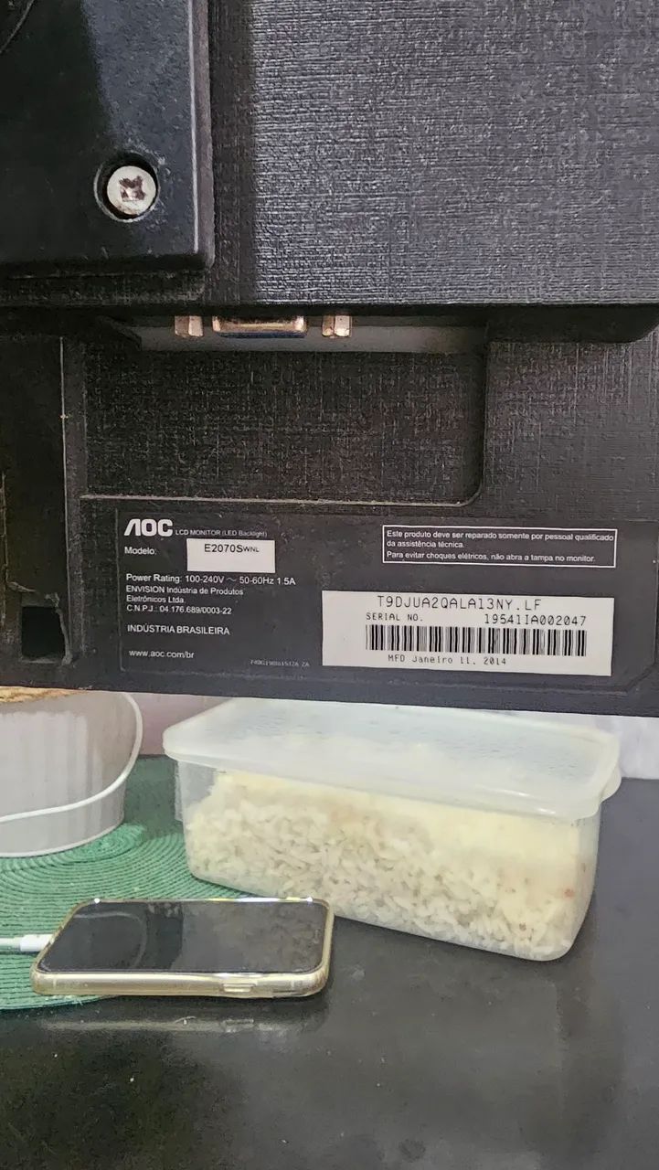Monitor AOC E2070SWNL LED 20" - R$ 150 - Foto 2