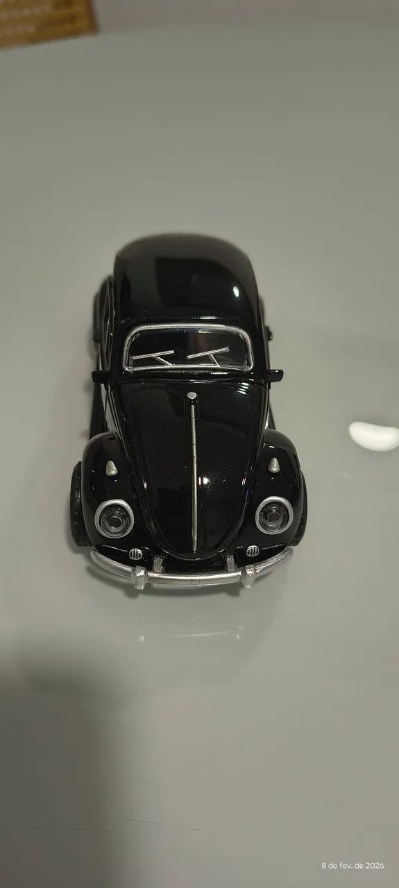Carrinho de metal Fusca preto 1/32 - Foto 2