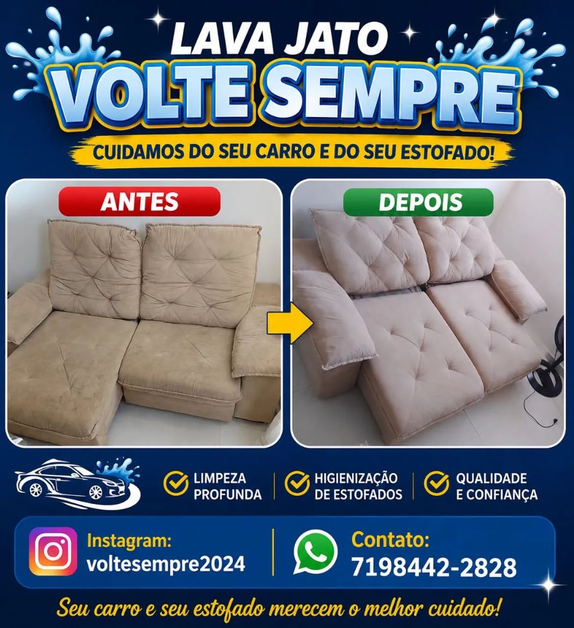 Higienização e lava jato