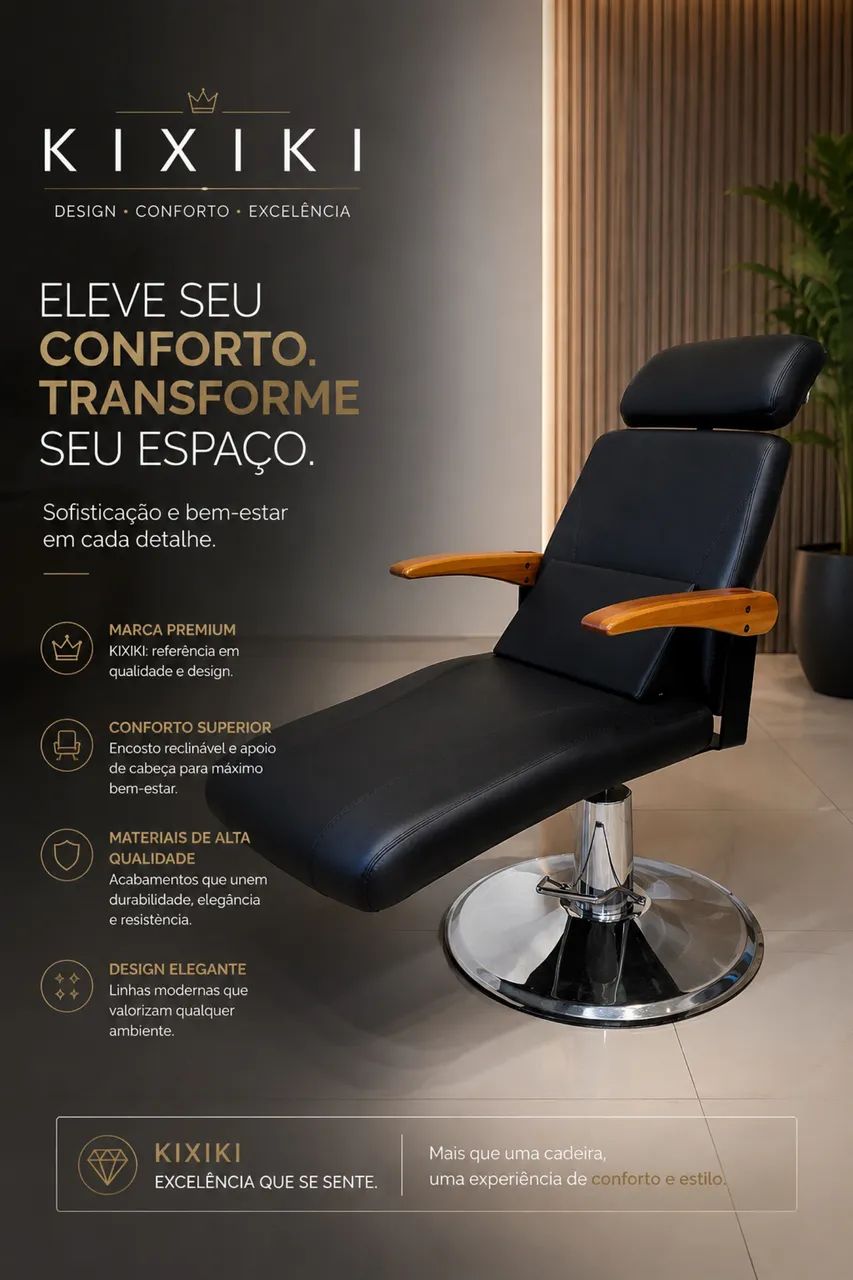 Cadeira KIXIKI Premium ? Conforto e Sofisticação