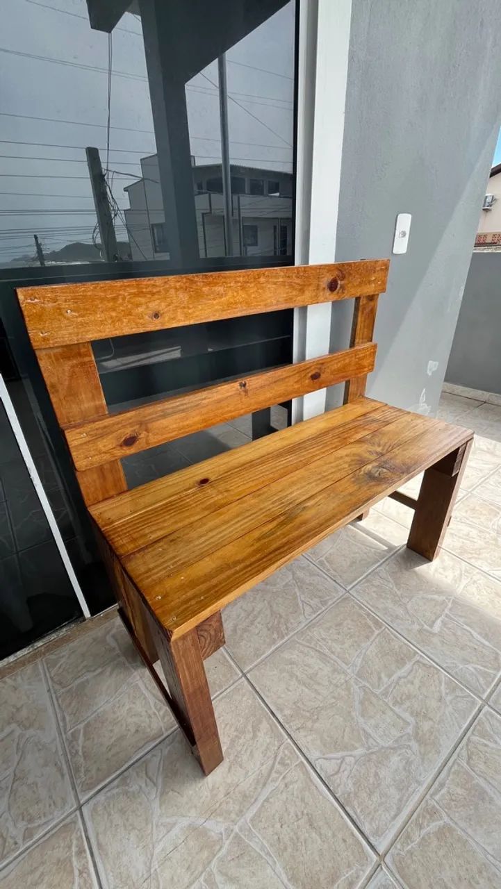 Vende-se banco e mesa de madeira  - Foto 4