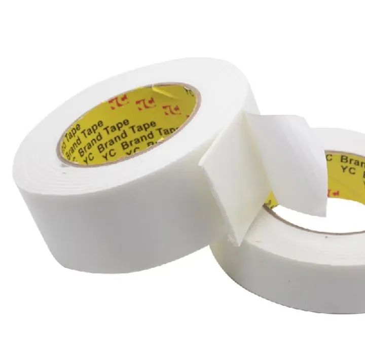 Fita de espuma dupla face 5M x 50mm branca. - Foto 2