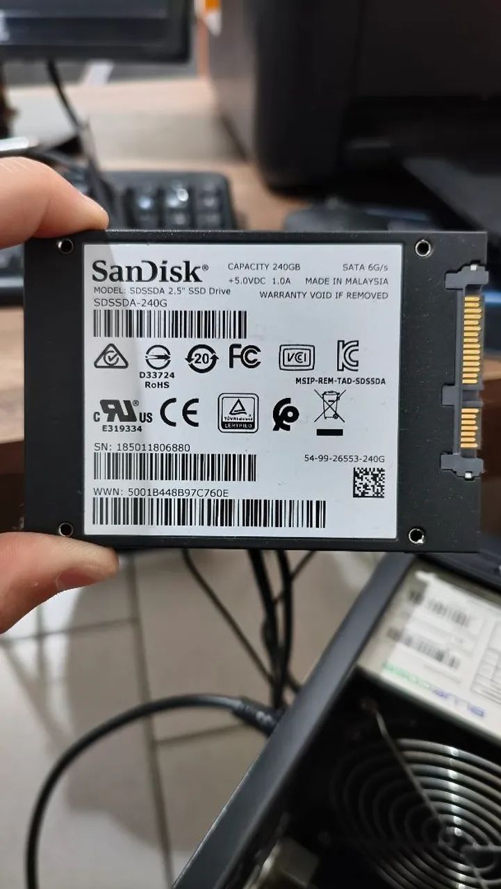 SSD SanDisk Plus 240gb SATA - Foto 3