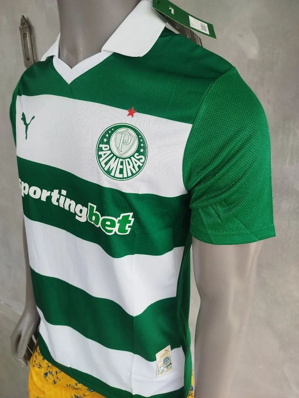 Camisa Palmeiras listrada jogador  - Foto 5