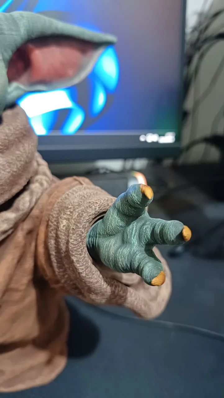 Grogu Impressão 3D E Pintura À Mão  - Foto 5