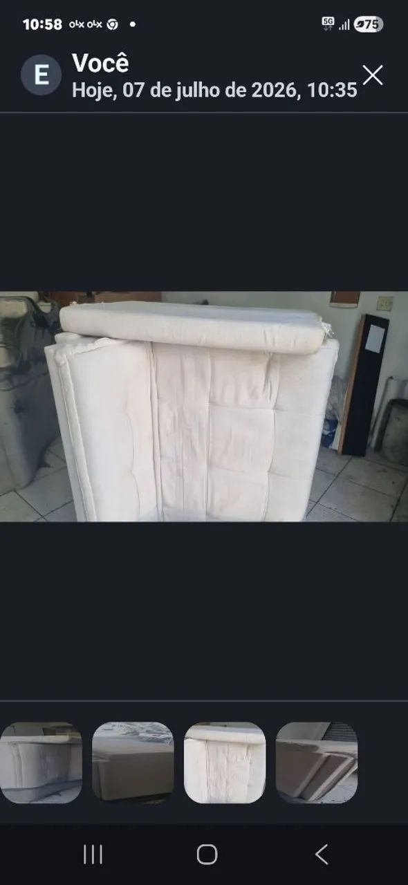 Sofá 4 lugares,  retrátil, vira cama de casal - Foto 2