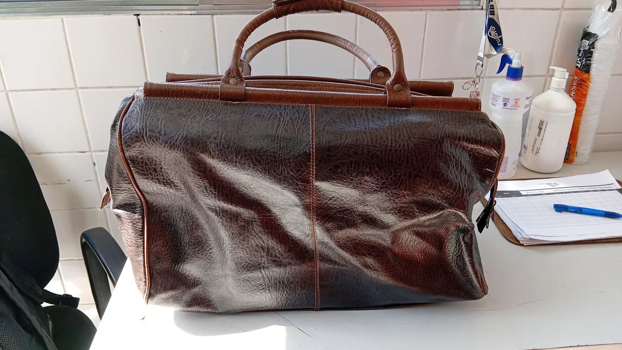 Bolsa de viagem couro  - Foto 3