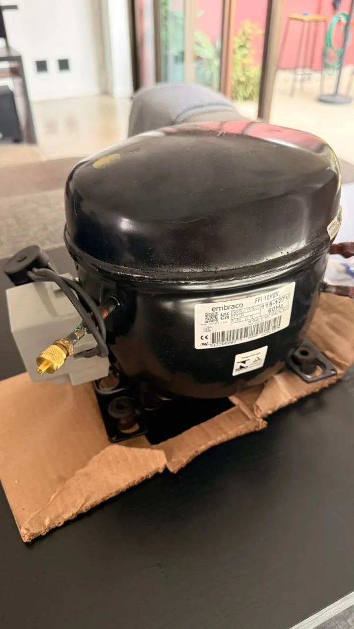Compressor Embraco 1/3 + FF112HBX R134A 127V - Foto 2