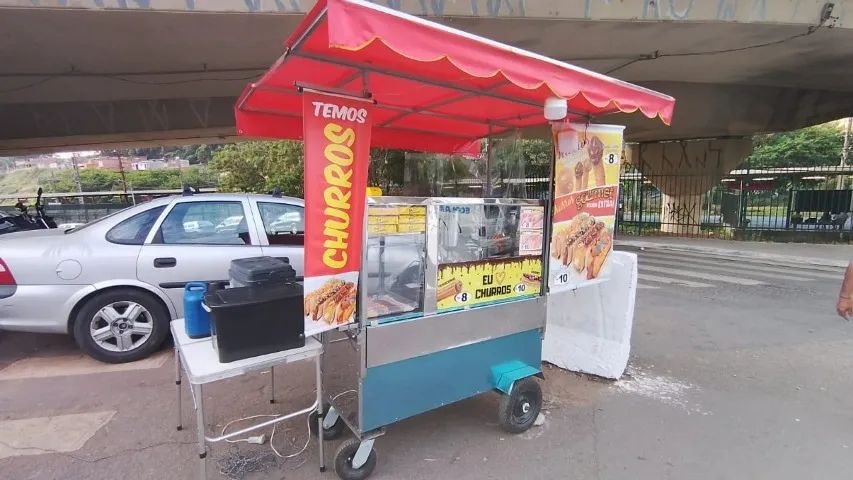Carrinho churros pastel lanches