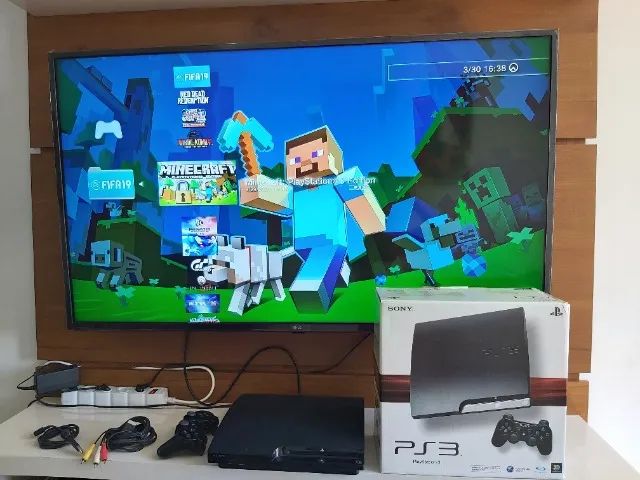 Playstation 3  Slim desbloqueado cheio de jogos! - Foto 5