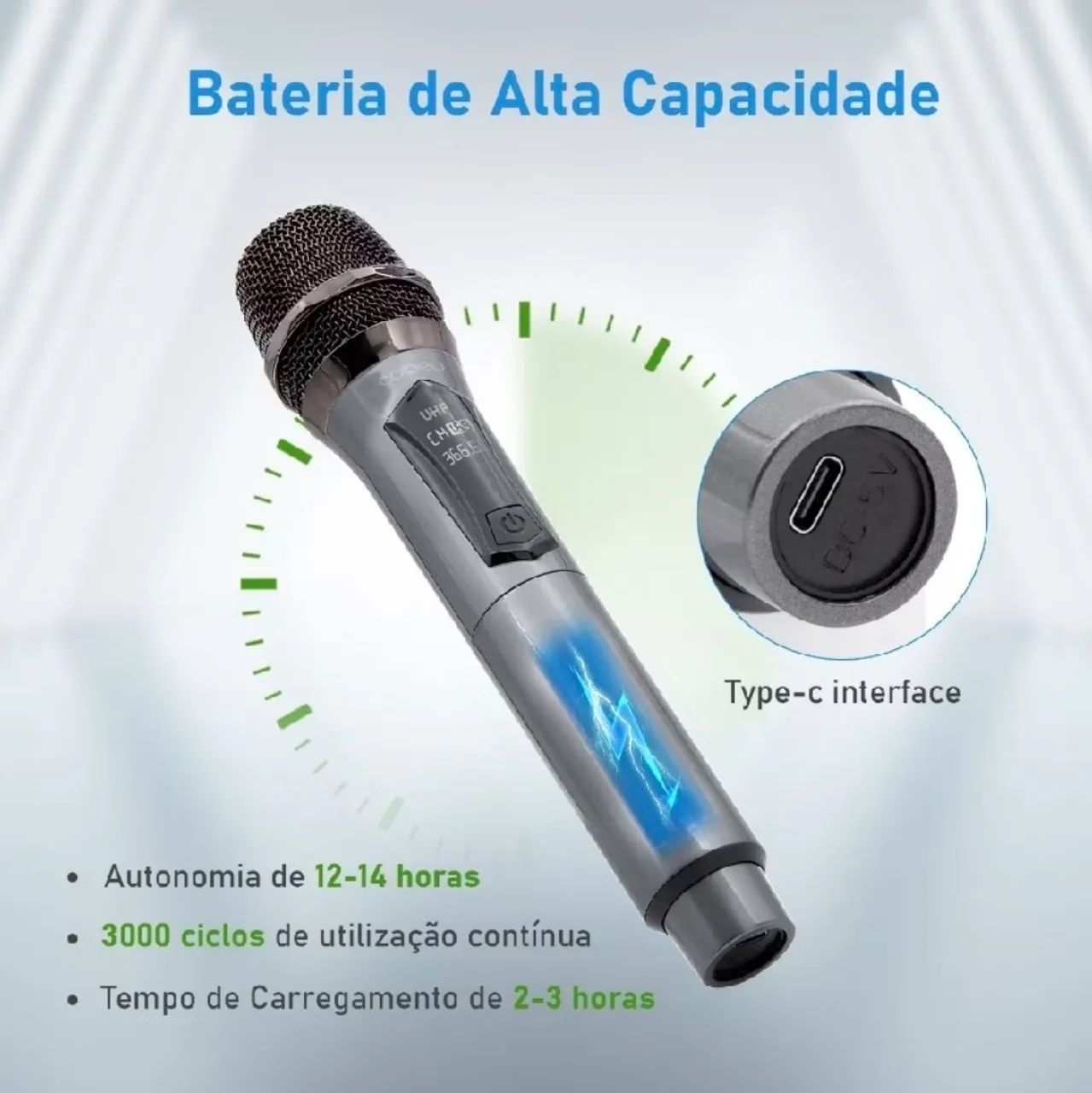 Microfone duplo original  - Foto 4
