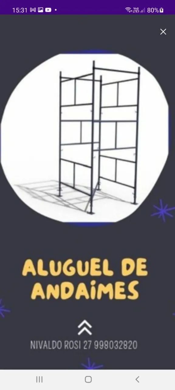 Aluguel de Andaimes e Plataformas  - Foto 5