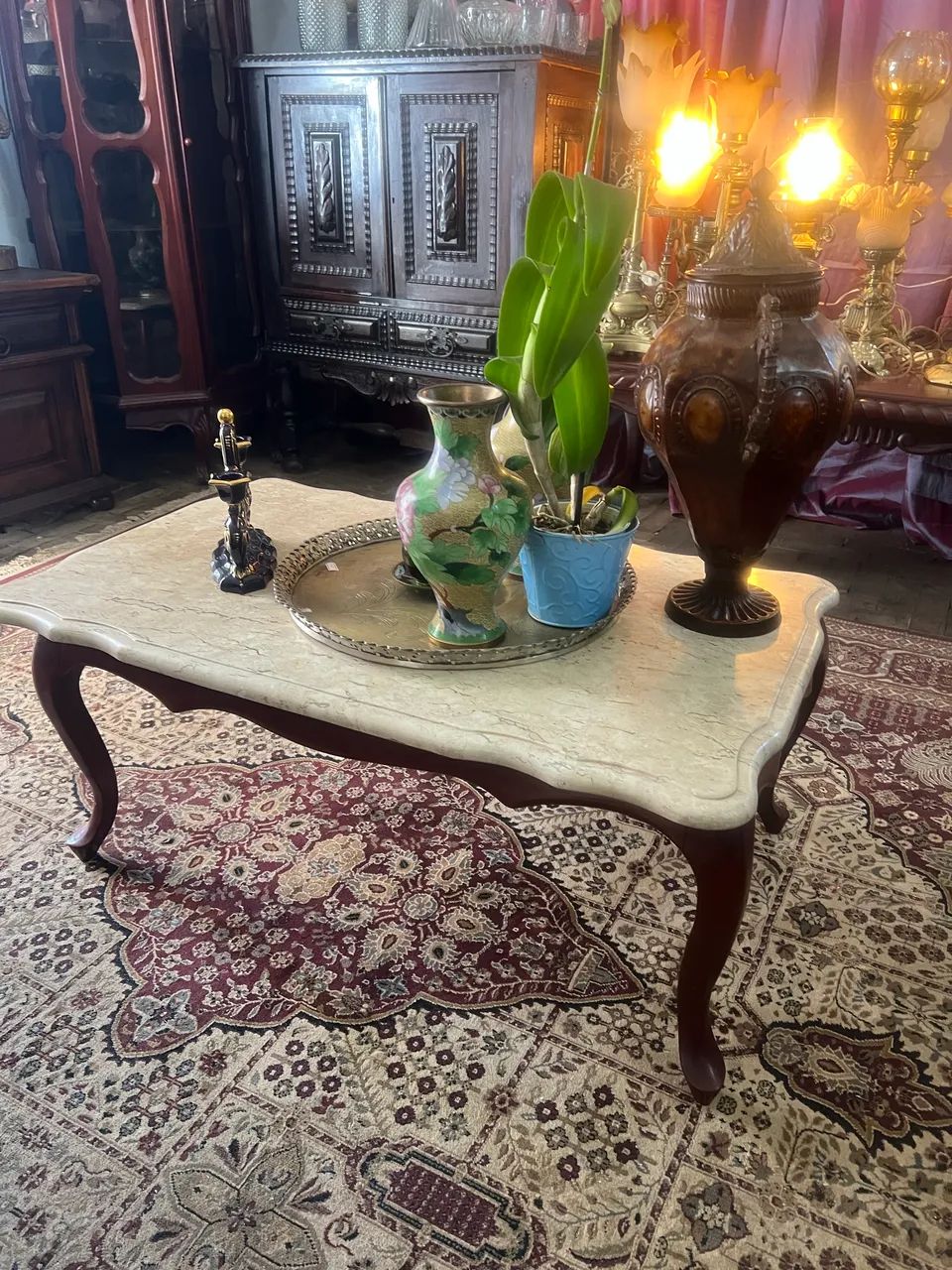 Mesa de centro Luís XV - Foto 4