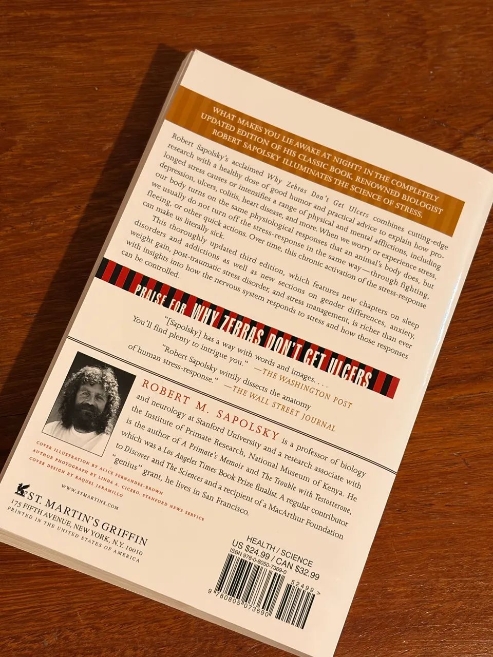 Livro Why Zebras Dont Get Ulcers - Foto 2