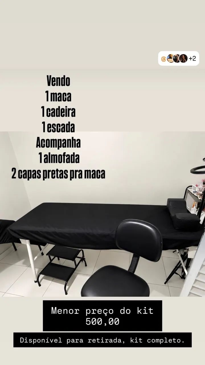 Kit de maca de estética completo