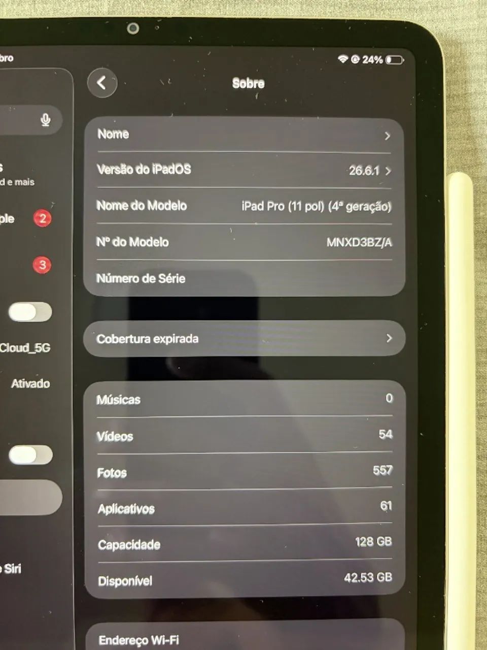 Apple Ipad Pro 11 M2 Wi-fi 128gb + Pencil Pro + Magickey - Foto 5
