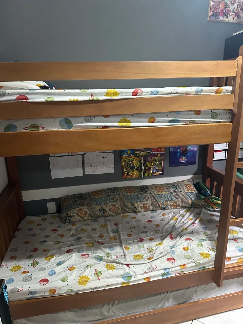 BELICHE COMPLETO MADEIRA MACIÇA  COM CAMA AUXILIAR  - Foto 3