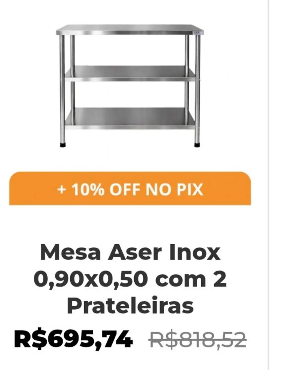 VENDO URGENTE! MESA INOX - Foto 3