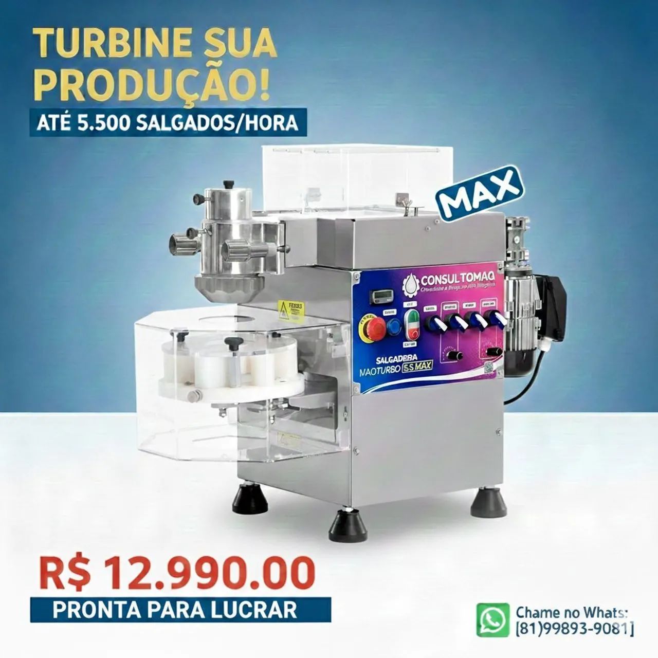 Modeladora 5.5max / Salgadeira Maqturbo