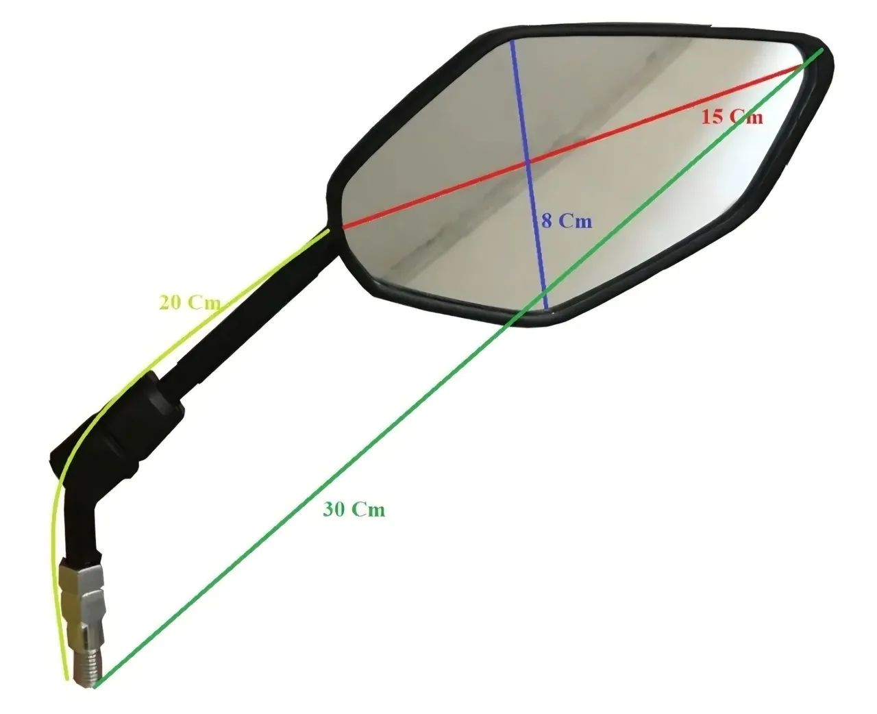 Espelho Retrovisor Yamaha XTZ Crosser 150Z - Par Original. 2018/2023 - Foto 4