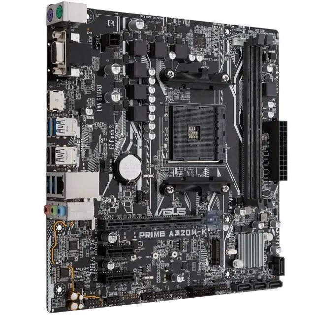 Placa Mãe ASUS A320M-K/BR - BIOS p/ Ryzen 5000 - Na Caixa Com Bios Atualizada - Foto 3