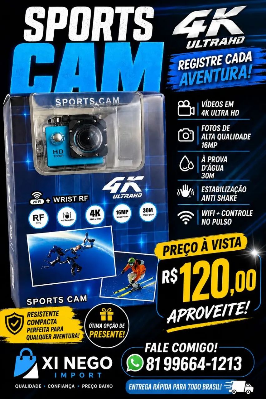 Camera para esportes