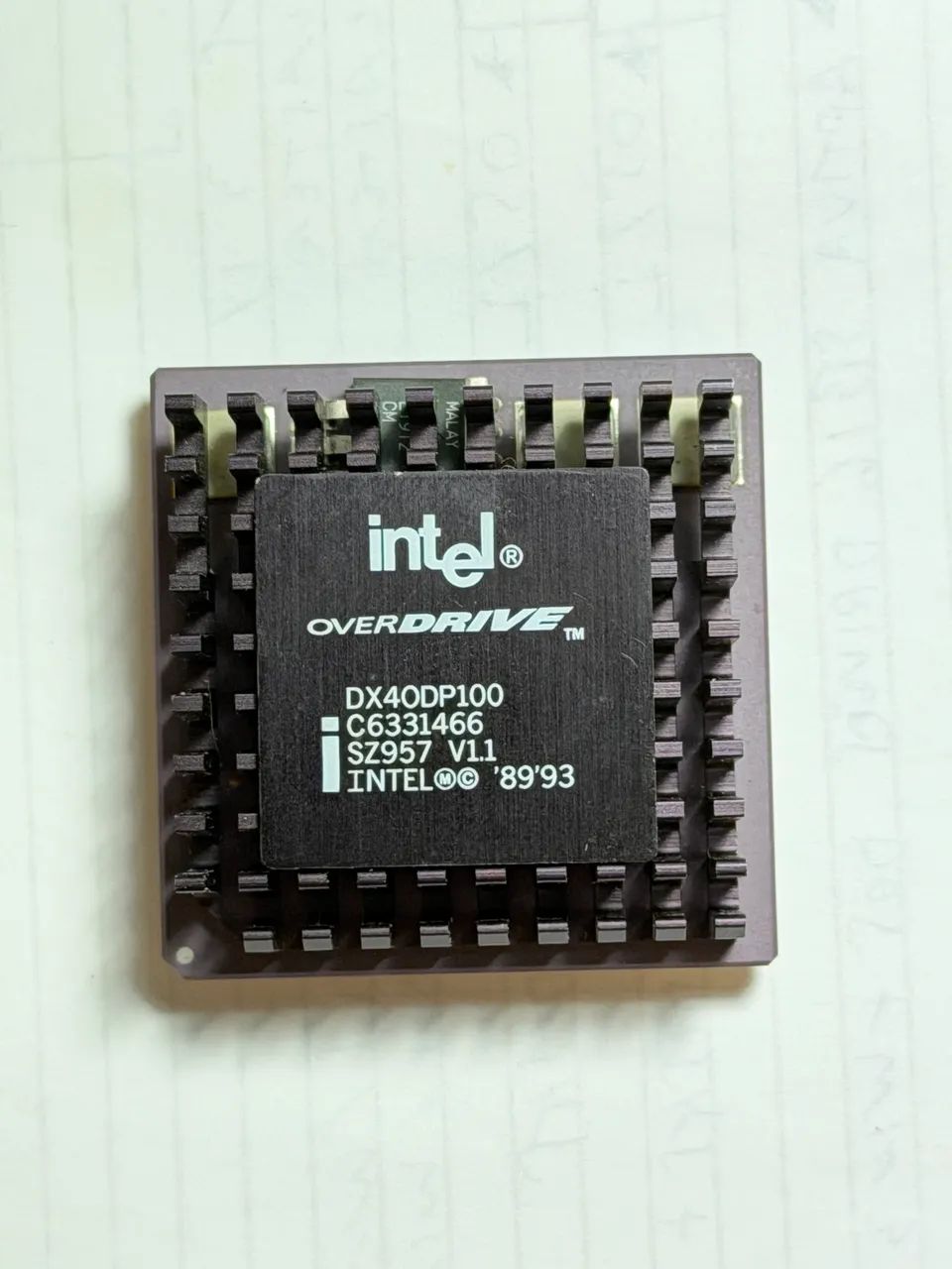 Processador 486 Overdrive DX4ODP100 raro! - Foto 2