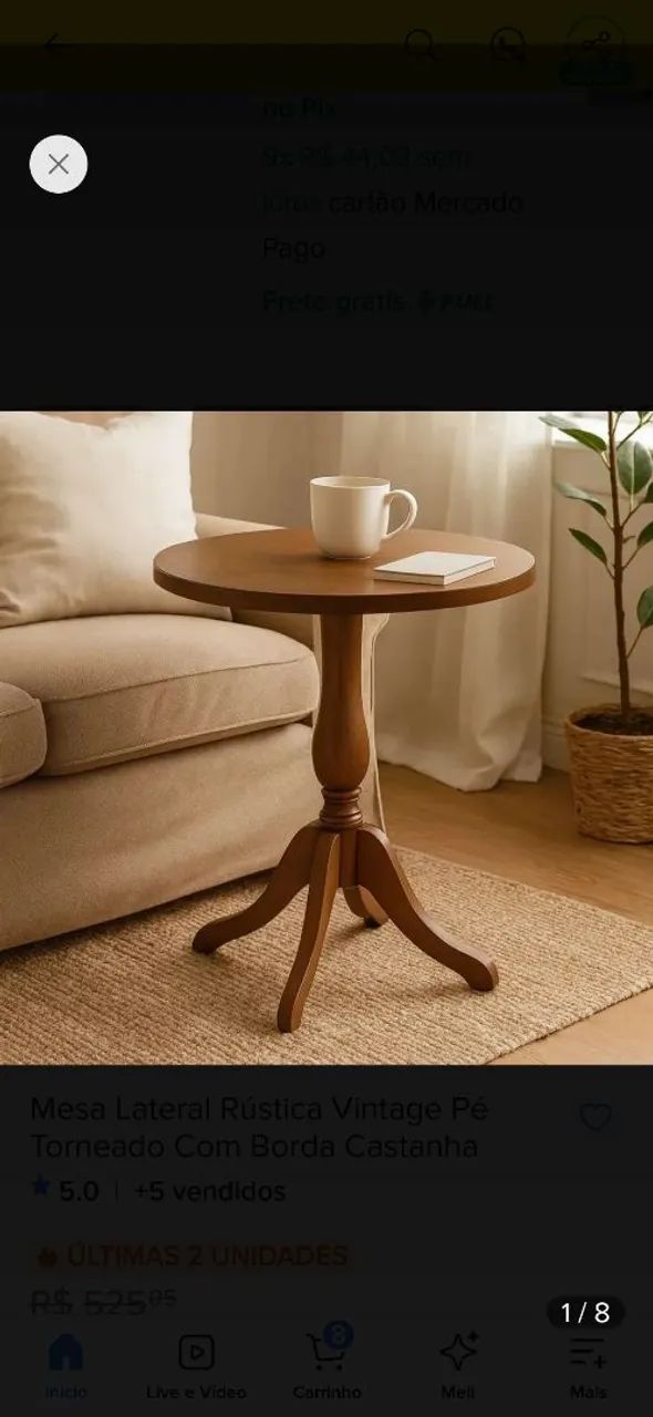 Mesa lateral vintage  - Foto 4