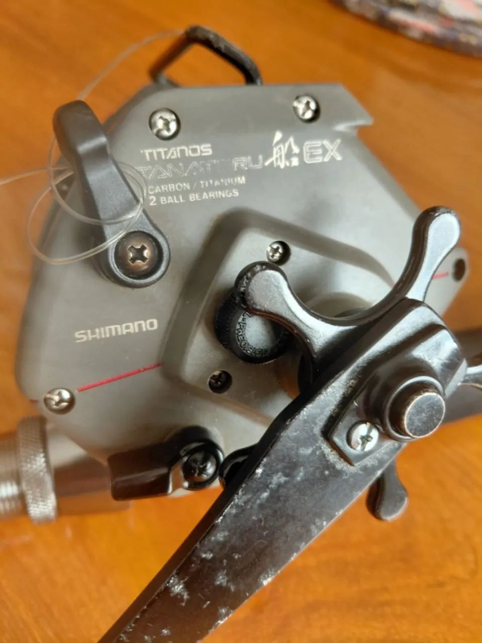 リール SHIMANO TITANOS DIGITANA EX 5000 Carretilha Shimano Titanos Tanatoru EX 5000 e vara de pesca