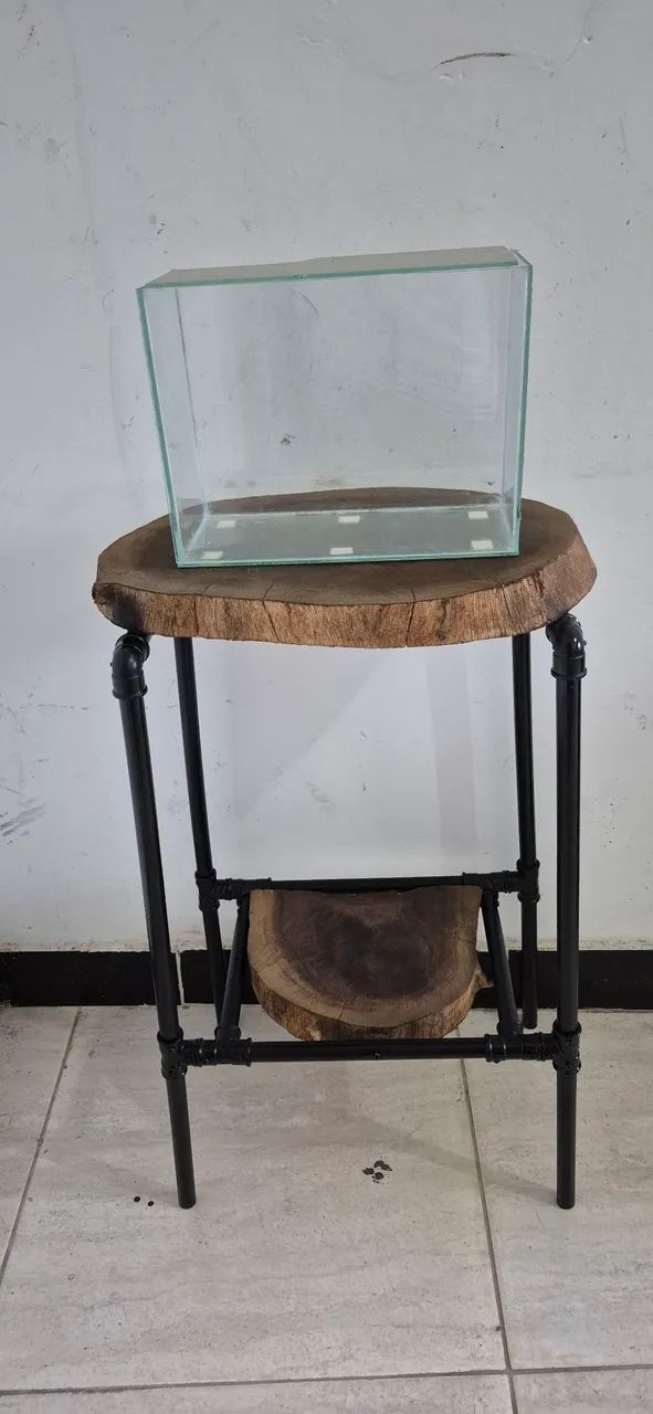 Vendo aquario com mesinha rústica 