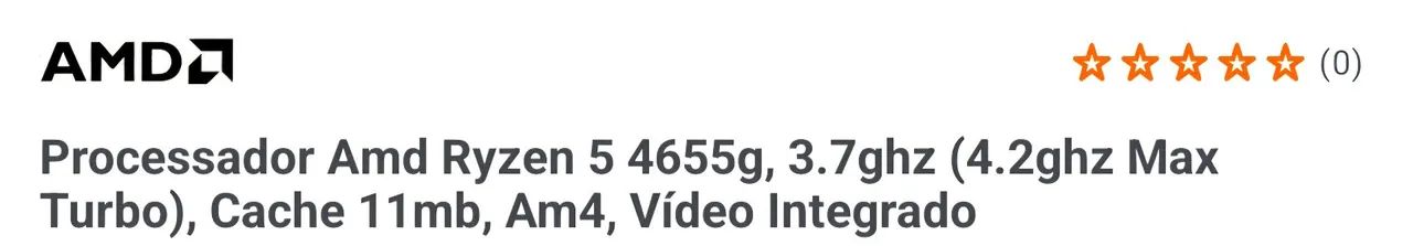 Ryzen 5 pro 4655g 3,7ghz a 4,2ghz 