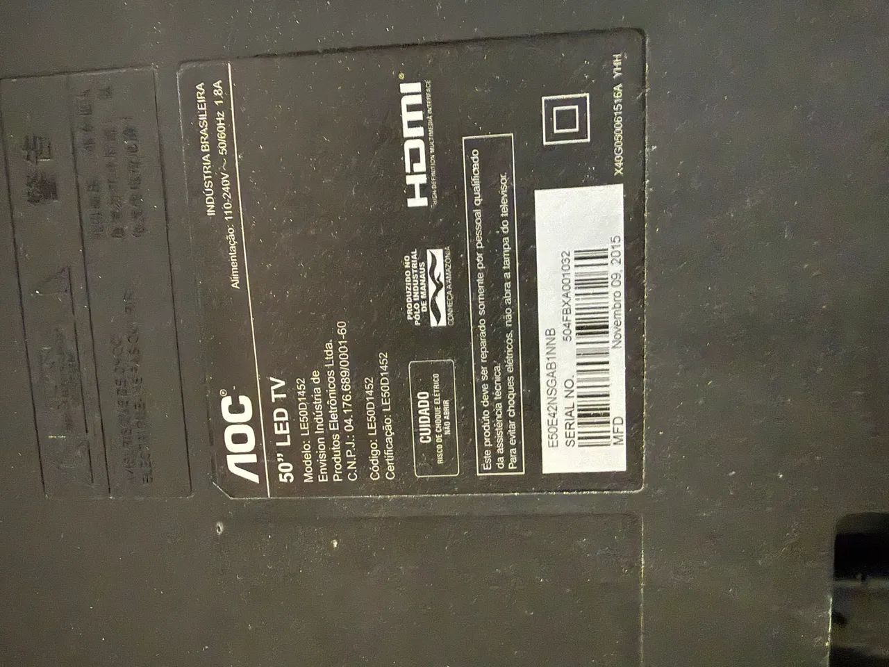 Tv retirada de peça  - Foto 2