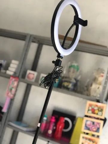 Promoção: Ring Light Led Iluminador 26cm Completo + Tripé 2.1m