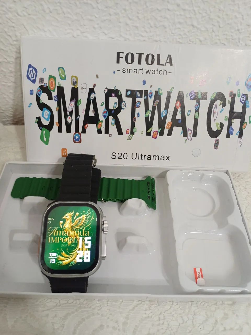Smartwatch ultra com pulseira Extra  - Foto 5