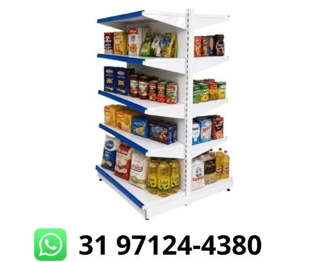 Gôndola de Centro Branca 5 Bandejas Polar