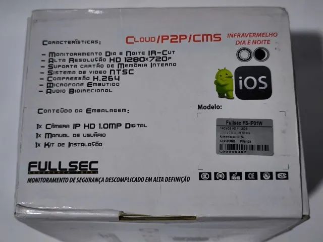 Câmera IP HD sem fio FULLSEC FS-IPO1W - Foto 3