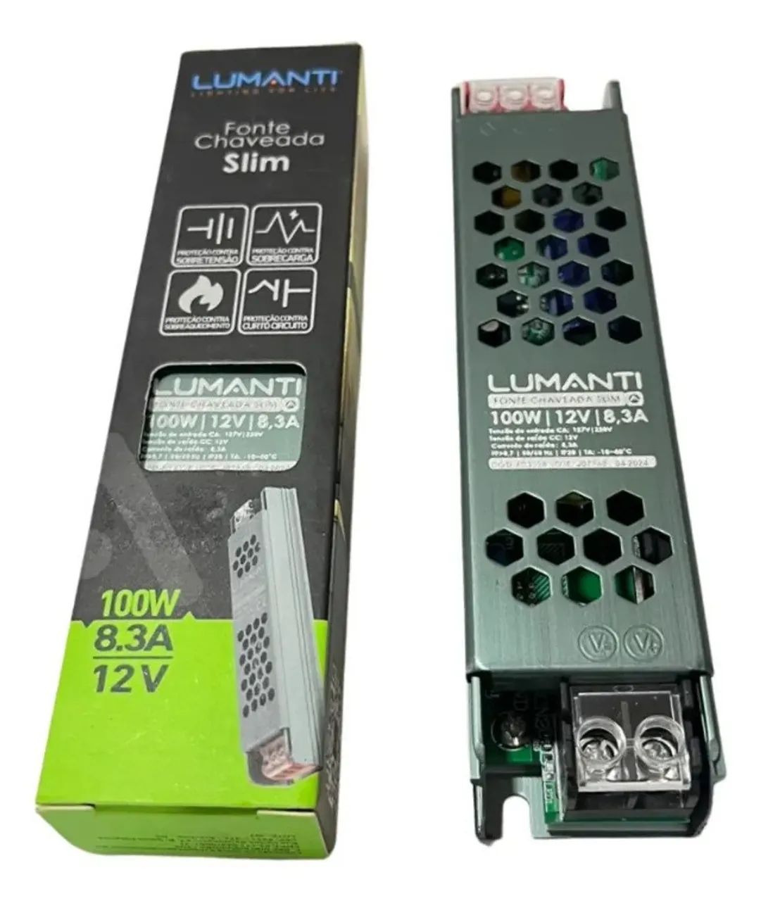Fonte Chaveada Slim 100w 8.3a 12v Tourolux