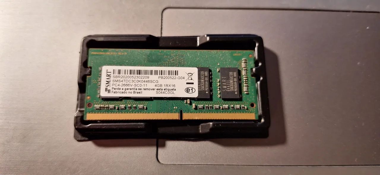Memória RAM Notebook Smart 4GB DDR4 2666MHz