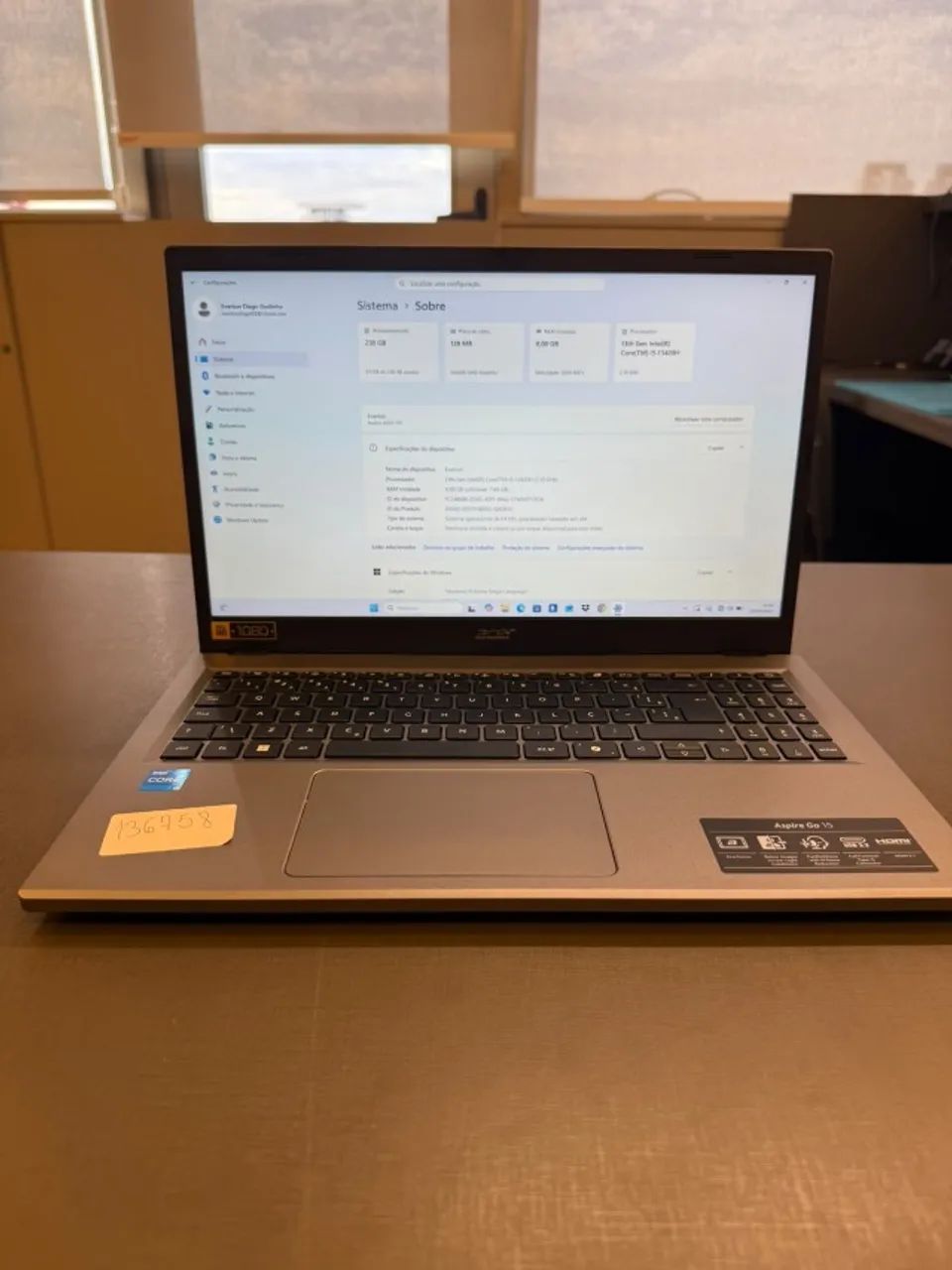 NOTEBOOK ACER ASPIRE GO INTEL ( PRA FACULDADE TOP ) - Foto 2