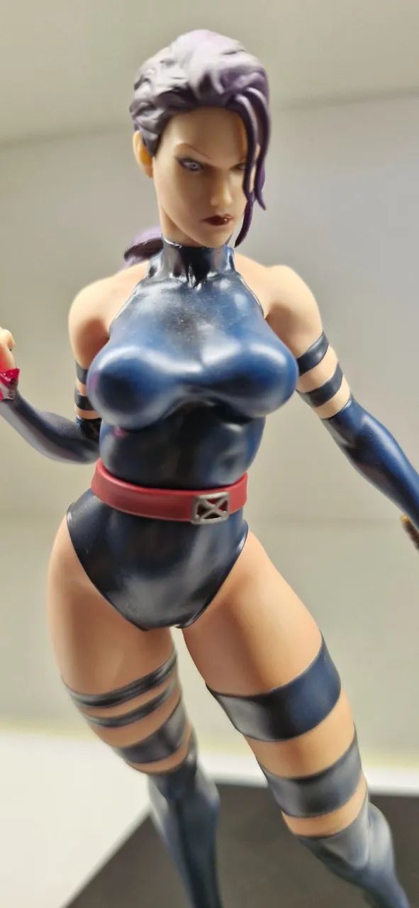 Psylocke Exclusiva 2 cabeças Art Scale 1/10 Marvel Comics Iron Studios - Foto 4