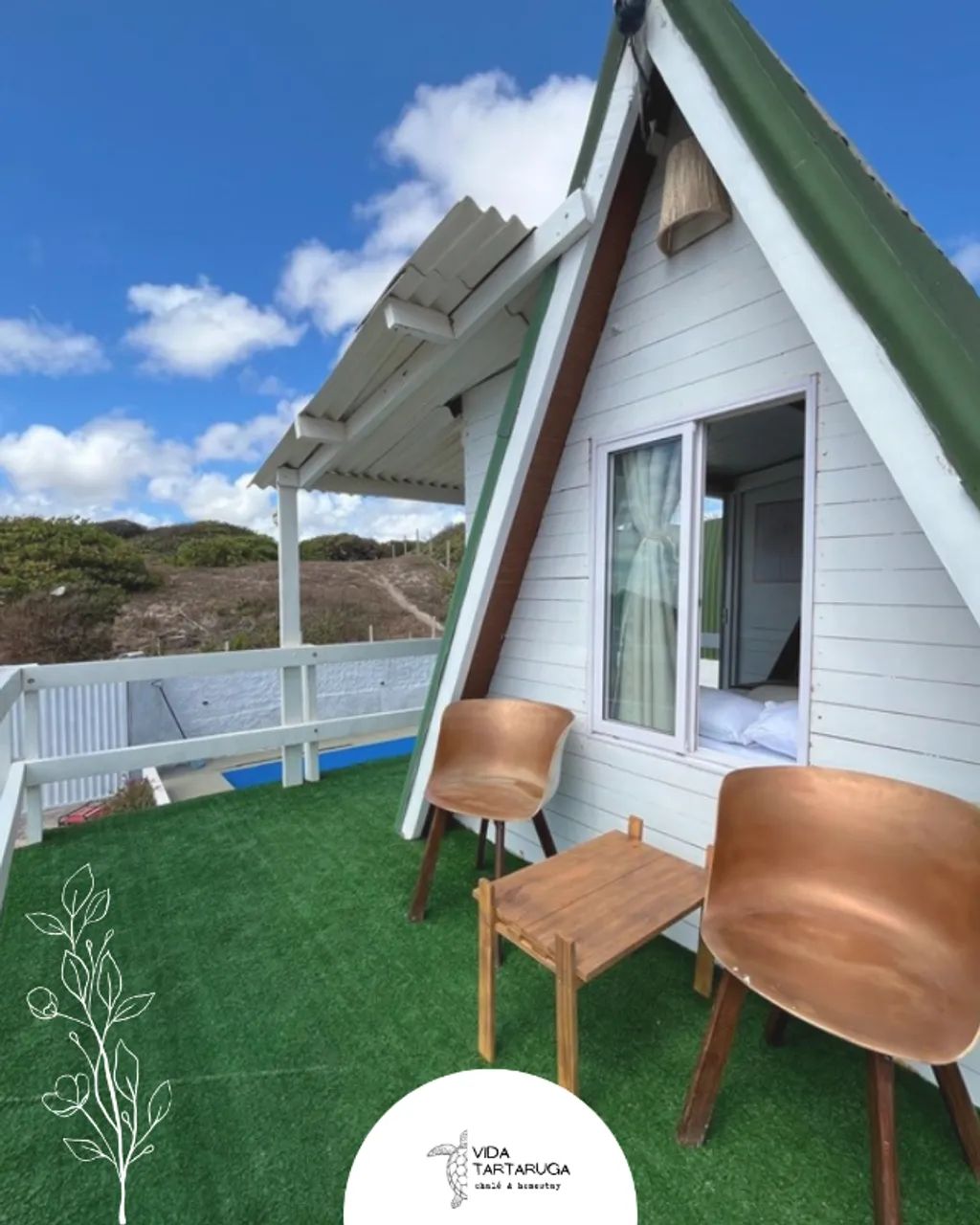 Chalé MOBILIADO na praia  - Foto 12